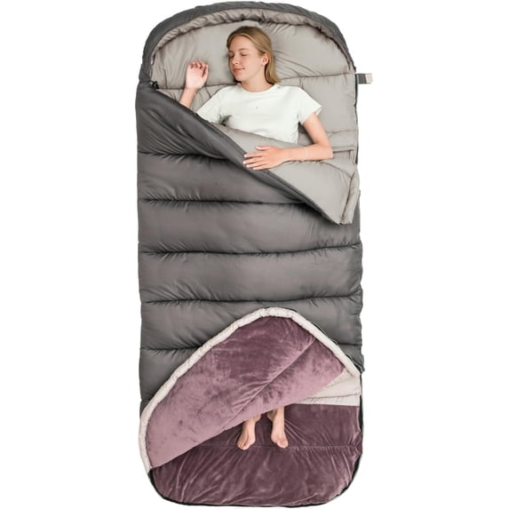 0 Sleeping Bag XL for Adults Cold Weather Sleeping Bags Winter Big and Tall Large Sleeping Bags Zero Camping