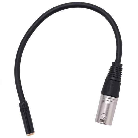 0. Wire 3 Pin Xlr Male to 3.5Mm Female Connector Microphone Adapter