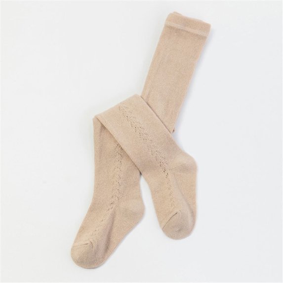 0 to 5 Years Fashion Boy Girls Autumn Winter Kids Toddler Leggings Knitted Warm Stocking Pants Baby Tights Newborn Pantyhose LIGHT KHAKI S(0-1 YEARS)