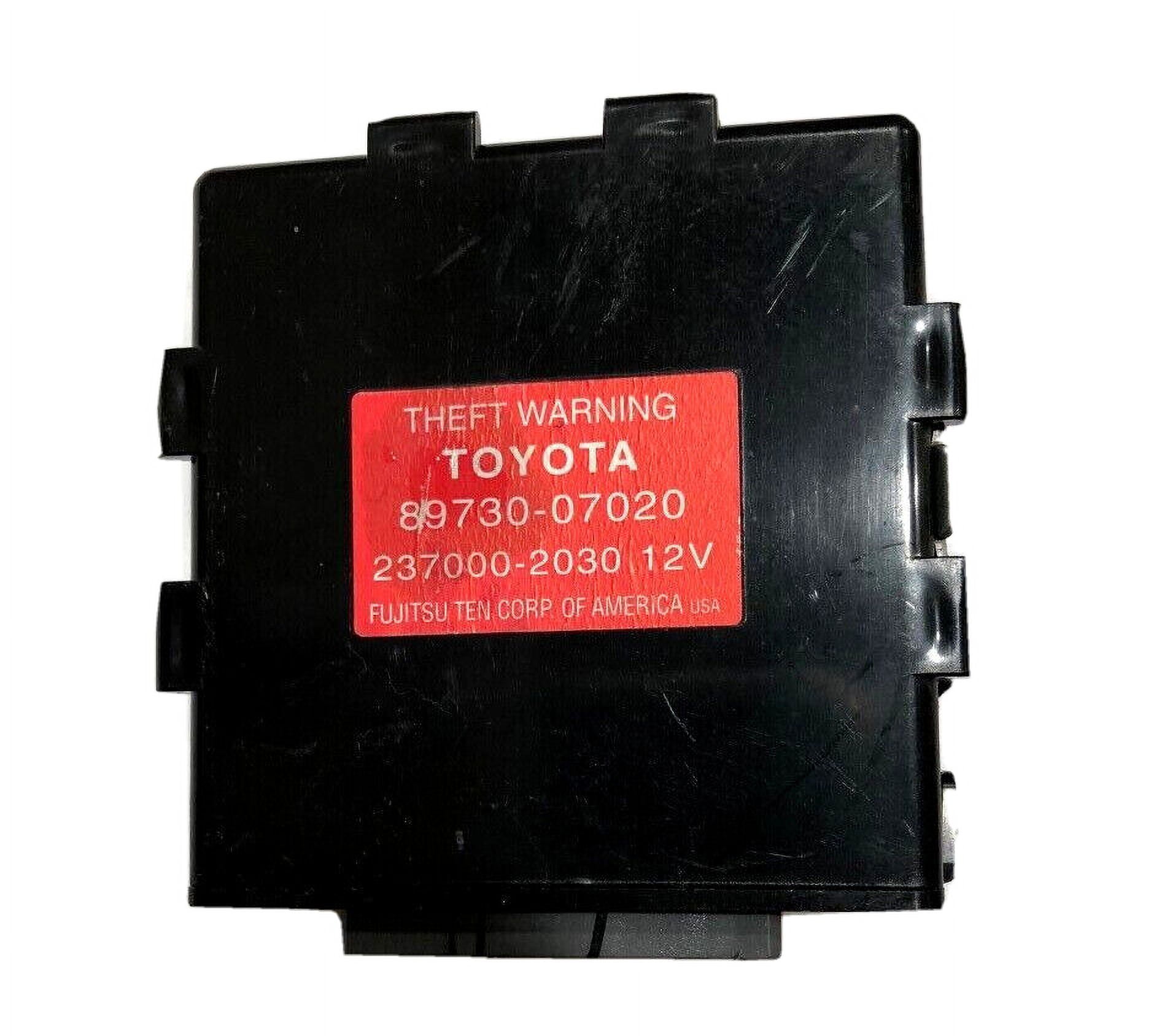 00 01 02 03 04 Toyota Avalon Theft Warning Control Module 8973007020