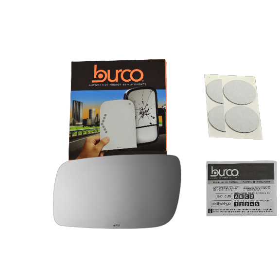 00-02 Linc LS, Left Driver Side Mirror Glass Lens W/o Backing Plate (Original Mirror Was Heated) Comes with Adhesive, USA