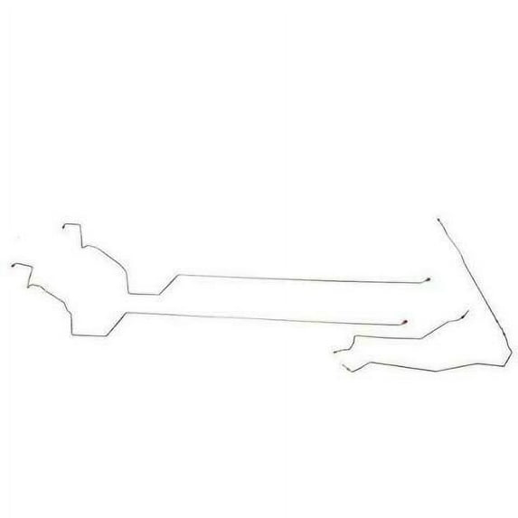 00-07 Chevrolet Monte Carlo, Impala w/ ABS, Car, Intermediate Brake Line Kit; Steel-AIN0006OM