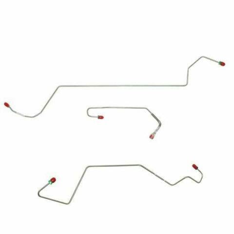 00-07 Ford Focus, Car, No Traction Control, Front Brake Line Set; Steel-LKT0001OM
