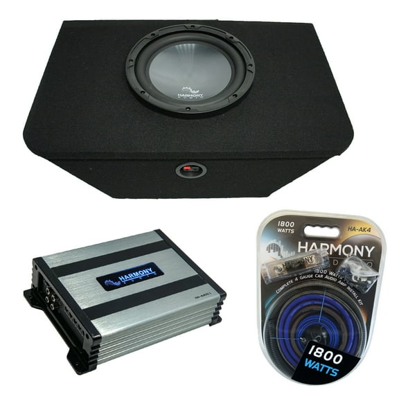 00-09 Honda S2000 Custom Fit Harmony R124 Single 12" Sub Box & HA-A400.1 Amp