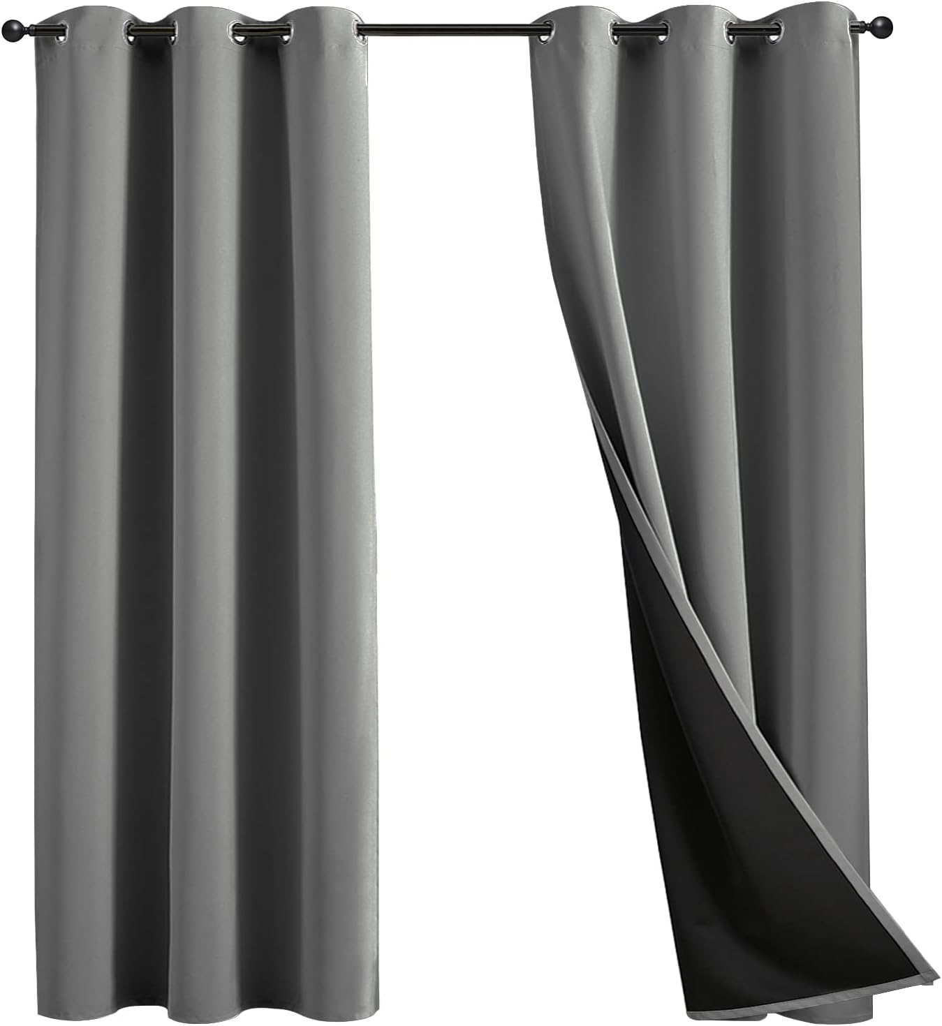 00 Blackout Curtains 185 inches for High Ceiling, Extra Long Thermal