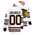thumbnail image 1 of #00 Clark Griswold Hockey Jersey Christmas Movie V-Neck Long Sleeve Sportwear Women Men Sport Sweatshirt, 1 of 12