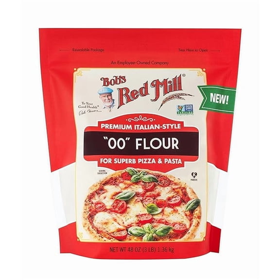 00 Flour Premium Italian-Style, 48oz () - Non GMO, Vegan, Kosher