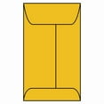 thumbnail image 1 of #00 Open End Coin Envelopes, 1-11/16" x 2-3/4", 20#, Roptex, Tan / Brown Kraft (Box of 1000), 1 of 1