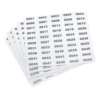  1-200 Round Number Stickers Labels 15 Sets 3000 Self Adhesive  Labels Small Consecutive Number Decals Number Signs Inventory Stickers for  Organizing and Storage Classification : Office Products