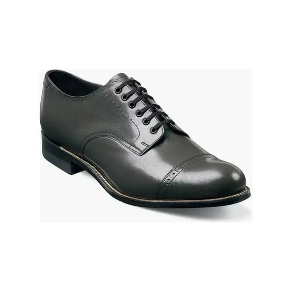 00012, Stacy Adams Leather Shoes Madison Lace Up Cap Toe All colors