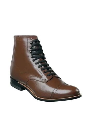 Stacy Adams Men\'s Moc Toe Boot Style 53369-247 Size 10.5 Leather Brown Shoe Brumley Moc Toe Lace Up Boot Clearance Men main image 3