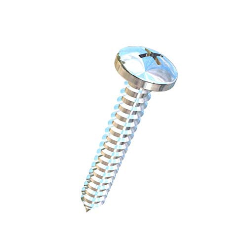 0001601, (Pack of 25) #10 X 1-1/4 Pan Head, Phillips Drive, Titanium Sheet Metal Screw, Grade 2 (CP)$$Hardware