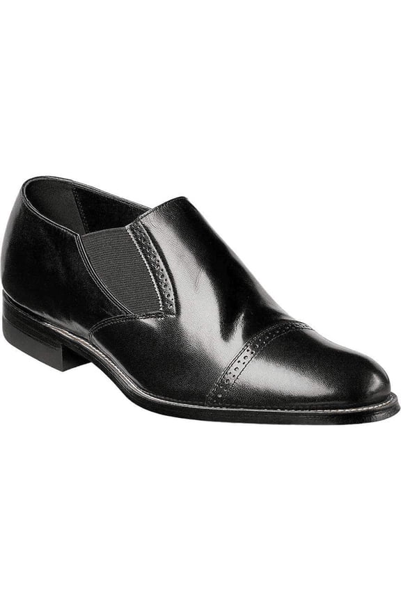 00017 , Stacy Adams Leather Shoes Madison Slip On Cap Toe