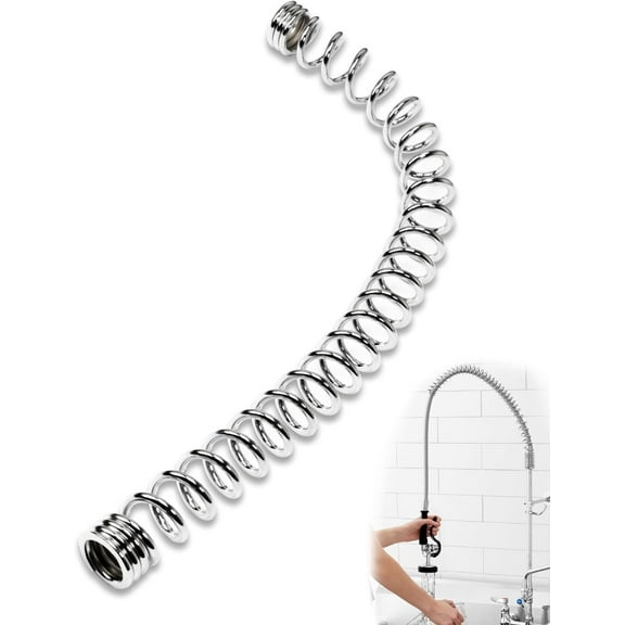 000888-45 Pre Rinse Spring Replacement Fit for T&S Brass Pre-Rinse Overhead Rinse, Chrome-Plated Steel