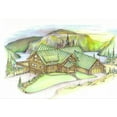 thumbnail image 1 of 001-1004: Log Mountain 3 Bed, 4 Bath Luxury Home Plan, 3503 Sq Ft: Full Blueprints with License to Build by Home Plan Marketplace - Lesuto, 1 of 8