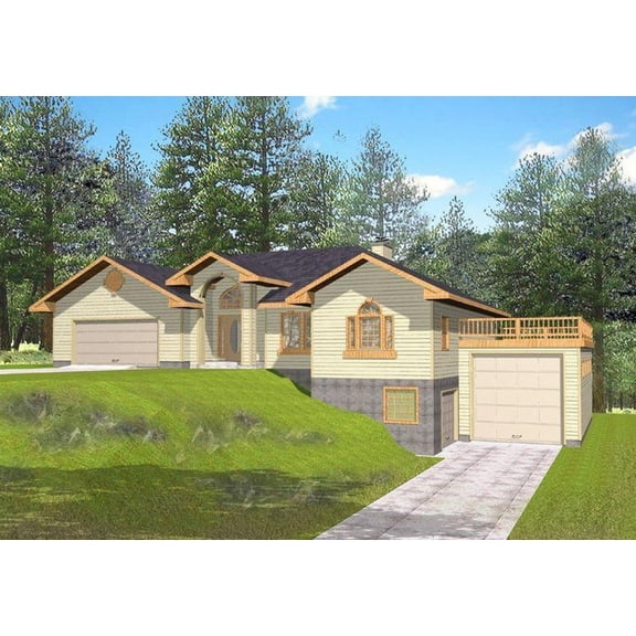 001-2016: ICF Traditional 2 Bed, 4 Bath Luxury Home Plan, 3302 Sq Ft: Full Blueprints with License to Build by Home Plan Marketplace - Lesuto