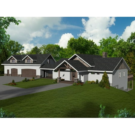 001-2065: ICF Mountain 4 Bed, 4 Bath Luxury Home Plan, 3676 Sq Ft: Full Blueprints with License to Build by Home Plan Marketplace - Lesuto