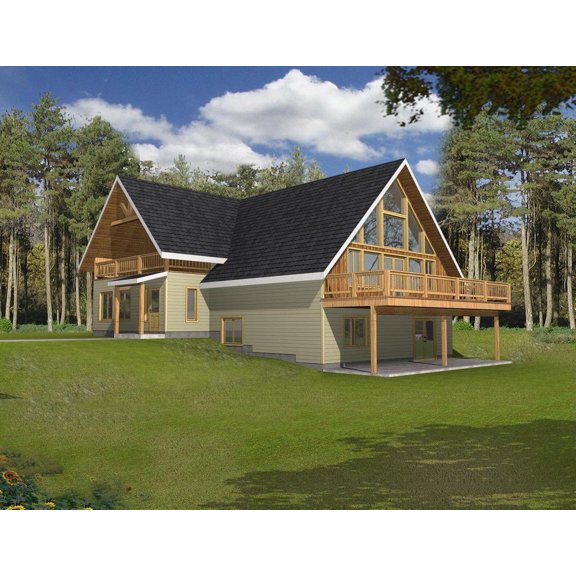 001-2122: Northwest Waterfront 3 Bed, 3 Bath Luxury Home Plan, 3296 Sq Ft: Full Blueprints with License to Build by Home Plan Marketplace - Lesuto