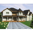 thumbnail image 1 of 001-2159: ICF Northwest 3 Bed, 3 Bath Luxury Home Plan, 3861 Sq Ft: Full Blueprints with License to Build by Home Plan Marketplace - Lesuto, 1 of 7