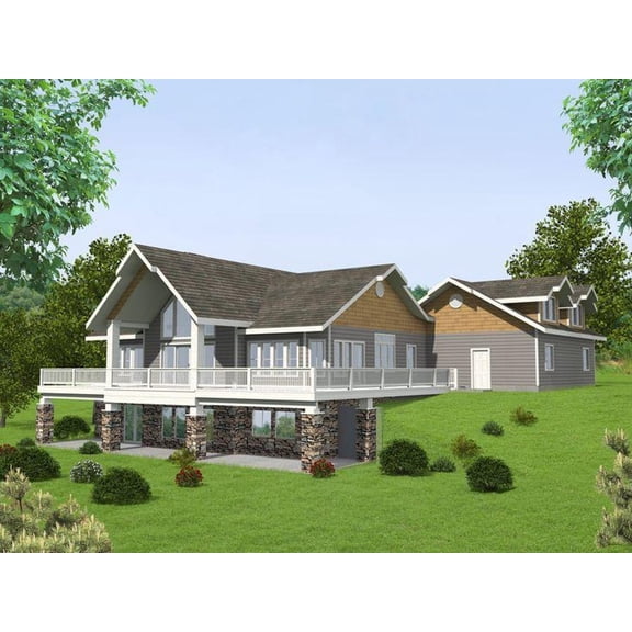 001-2172: Northwest ICF 2 Bed, 3 Bath Luxury Home Plan, 3685 Sq Ft: Full Blueprints with License to Build by Home Plan Marketplace - Lesuto