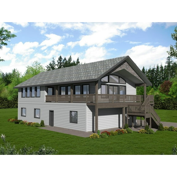 001-2229: Garage apartment ICF 3 Bed, 3 Bath Luxury Home Plan, 2338 Sq Ft: Full Blueprints with License to Build by Home Plan Marketplace - Lesuto