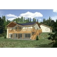 thumbnail image 1 of 001-3112: Mountain Cabin 2 Bed, 3 Bath Luxury Home Plan, 2729 Sq Ft: Full Blueprints with License to Build by Home Plan Marketplace - Lesuto, 1 of 5
