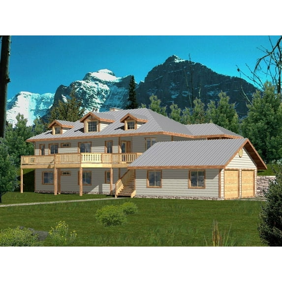 001-3158: Waterfront Vacation rental 3 Bed, 3 Bath Luxury Home Plan, 2812 Sq Ft: Full Blueprints with License to Build by Home Plan Marketplace - Lesuto