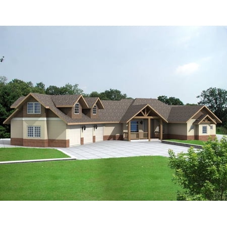 001-3217: Northwest 1 Bed, 2 Bath Luxury Home Plan, 1957 Sq Ft: Full Blueprints with License to Build by Home Plan Marketplace - Lesuto