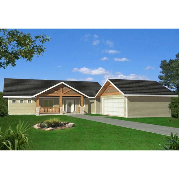 001-3247: Northwest 3 Bed, 3 Bath Luxury Home Plan, 3386 Sq Ft: Full Blueprints with License to Build by Home Plan Marketplace - Lesuto