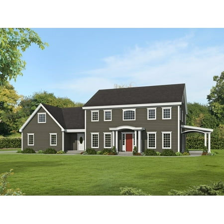001-3431: Traditional 4 Bed, 3 Bath Luxury Home Plan, 3307 Sq Ft: Full Blueprints with License to Build by Home Plan Marketplace - Lesuto