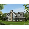 thumbnail image 1 of 001-3552: Mountain Craftsman 3 Bed, 3 Bath Luxury Home Plan, 2625 Sq Ft: Full Blueprints with License to Build by Home Plan Marketplace - Lesuto, 1 of 6
