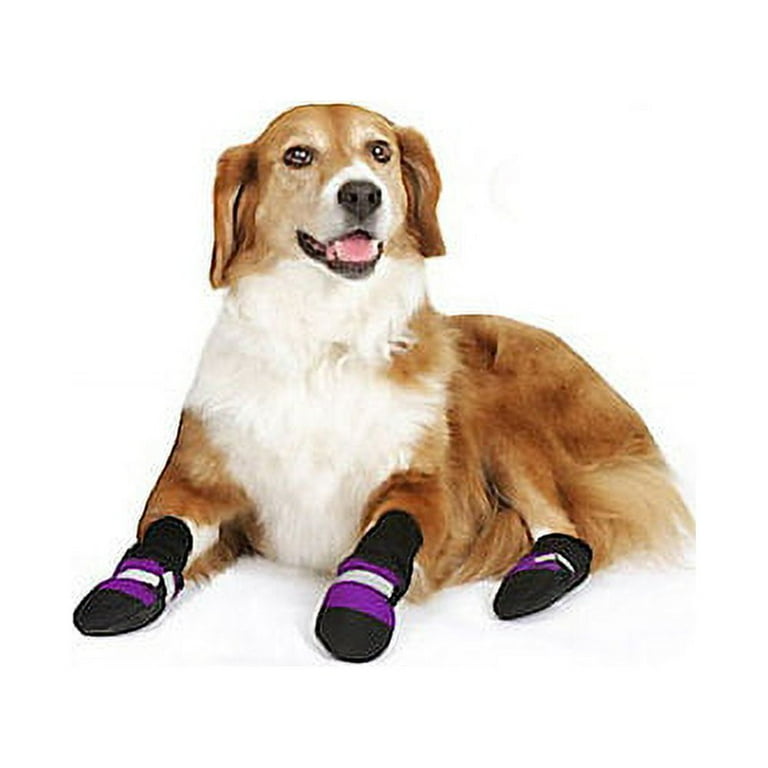 001210 Fleece Lined Muttluks Dog Boots Set of 4 Purple Itty Bitty up to 1.5 Walmart