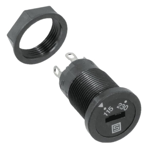 0033.4501 Switch Selector 2 Position Series, Parallel Connections 6.3A (AC) 250 V Panel Mount 033.4501