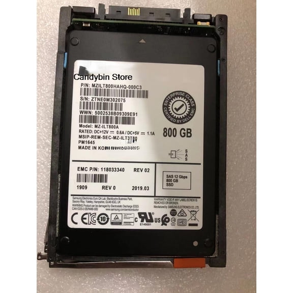 005052396 005052395 005052576 005052577 800G SAS SSD hard disk