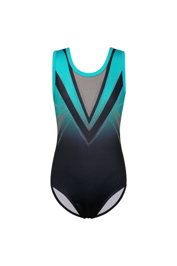 Girls Gymnastics Leotards Toddler Ballet Dance Clothes Kids Sleeveless Dancewear