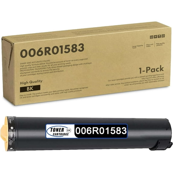 006R01583 Toner 1-Pack 006R01583 High Capacity Black Toner Cartridge Replacement for Xerox 4110 4112 4127 4590 4595 Printe