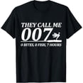 thumbnail image 1 of 007 Fishing Joke – 0 Bites 0 Fish 7 Hours T-Shirt, 1 of 5
