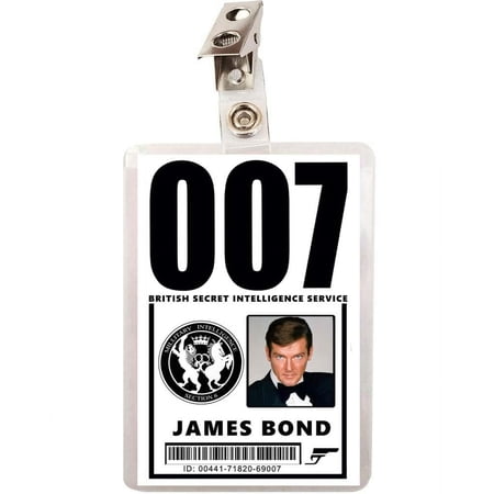 007 James Bond ID Badge Roger Moore