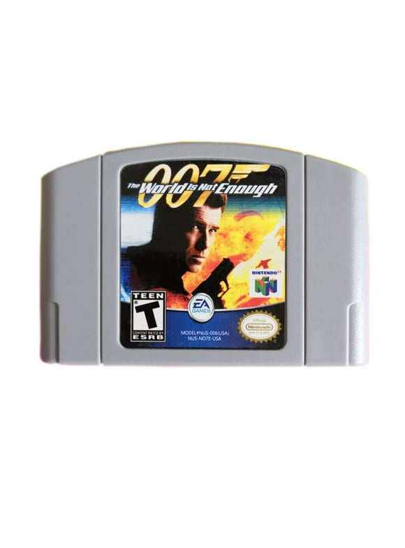 007 The World Is Not Enough Video Games Cartridge Card for N 64 Us Version
