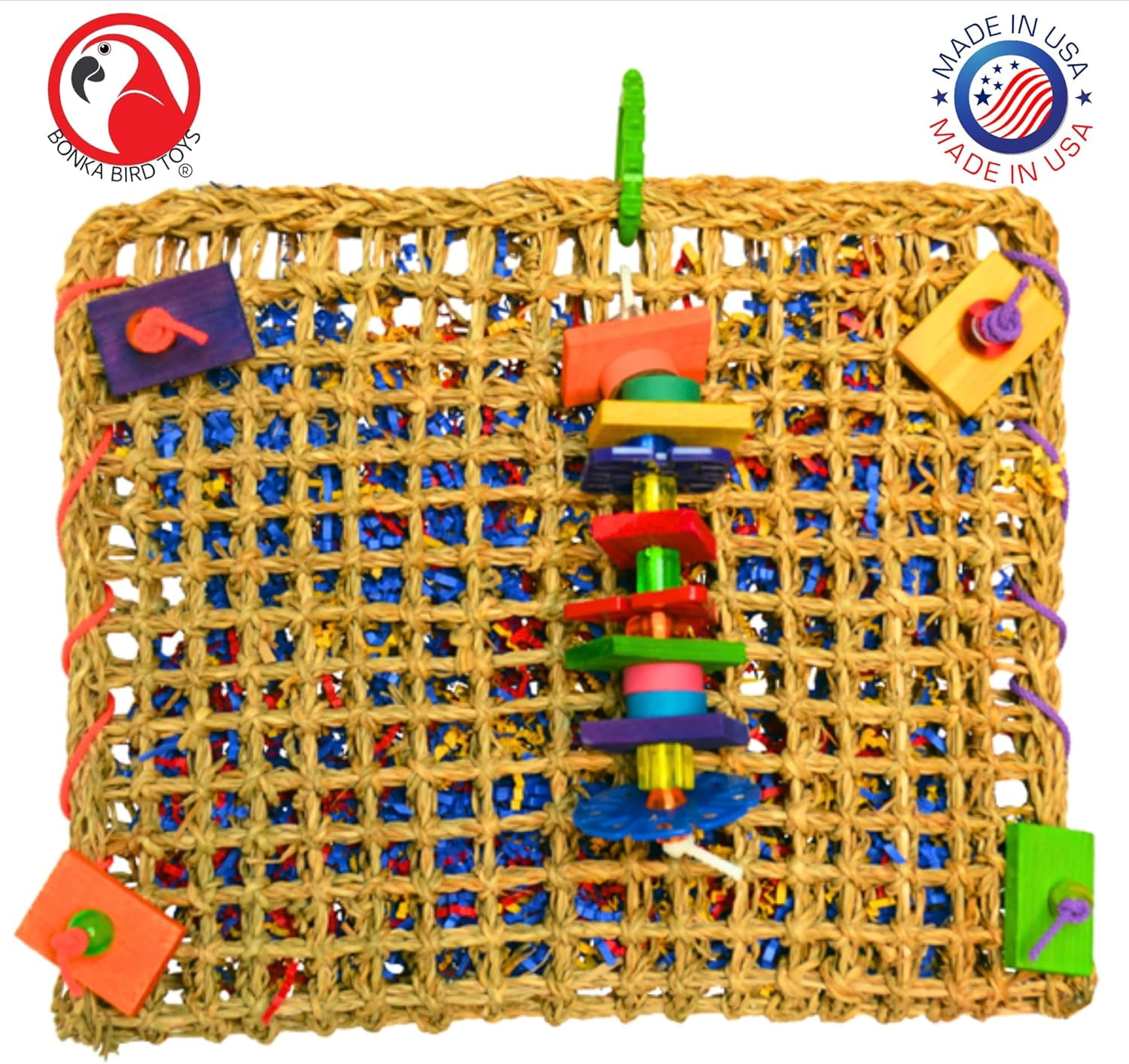 00707 Foraging Pouch 14 X 12 Large Parrot Chew Shred Activity Wall 00707-foraging-pouch-14-x-12-large-parrot-chew-shred-activity-wall