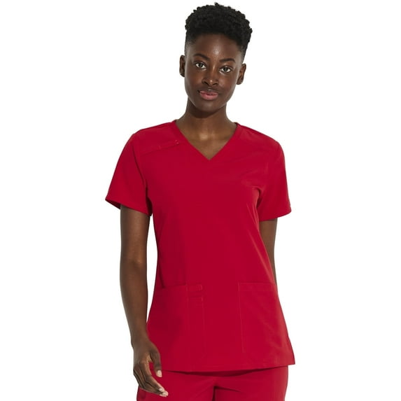 Dickies Women's Scrub Top V-Neck Top with 2 Pockets, Moisture Wicking and 360° Stretch Fabric DK615