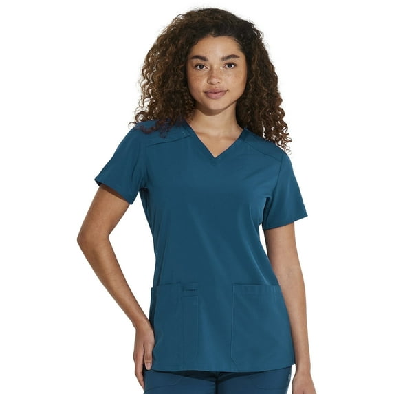 Dickies Women's Scrub Top V-Neck Top with 2 Pockets, Moisture Wicking and 360° Stretch Fabric DK615