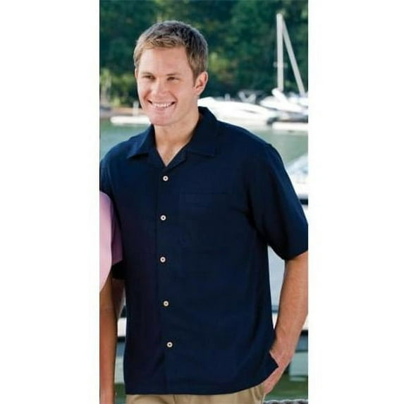 00820599003431 MENS CAMP SHIRT 3000 BLACK XL