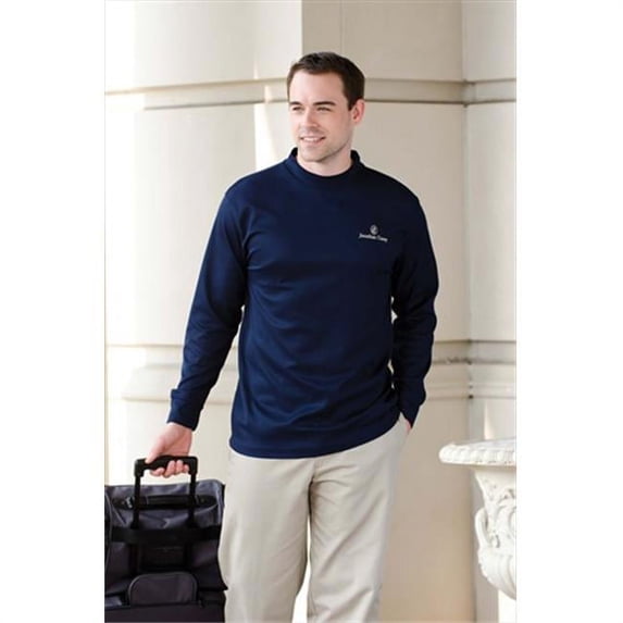 00820599028137 LONG SLEEVE PROFORMANCE MOCK T 401 NAVY 3XL