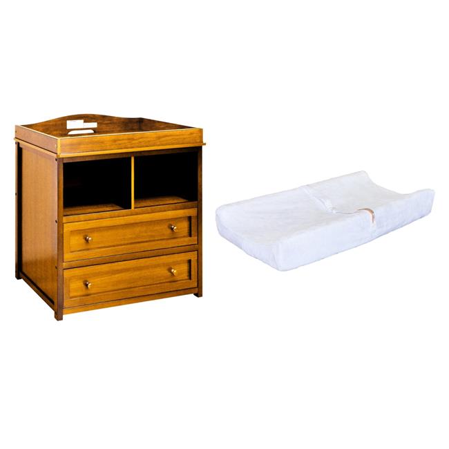 008O5541 Leila 2Drawer Changing Table with Contoured Changing Pad