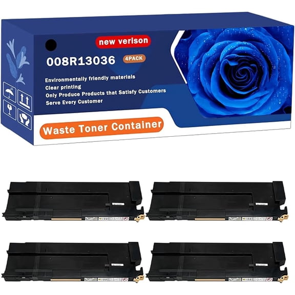008R13036 Waste Toner Container Compatible for Xerox 4110 4127 4590 4595 D110 D125 D136 D95 ED125 ED95A Printers, High Yield 30000 Pages, with Chip