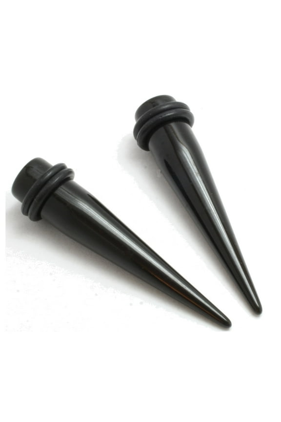 00G Black Ear Stretching TAPERS 00 gauge expanders 10mm