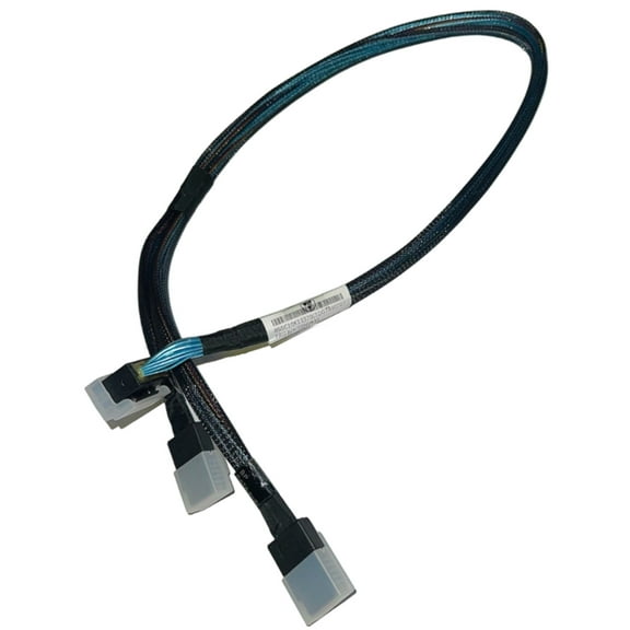 00HV433 Dual Mini, SAS HD TO X2 SAS Cable - 24 INCH / 27 IN ( 2 ) TWO SFF-8643 ( Dual Conn ) TO ( 2 ) TWO SFF-8087 Connector, RoHS