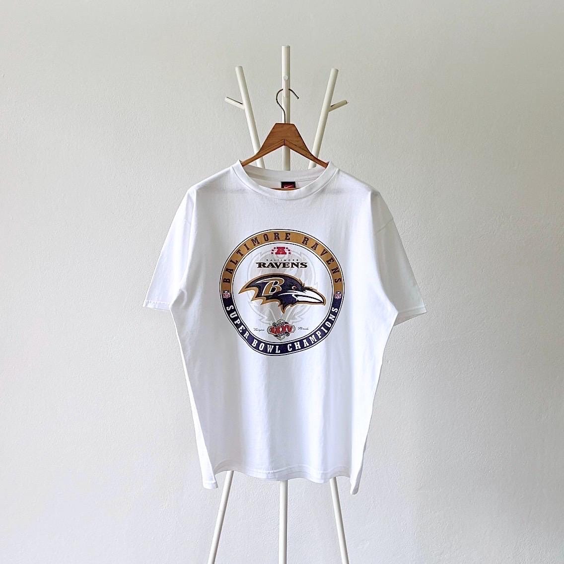 00S Raven Team Baltimore Football Super Bowl Championship TShirt M