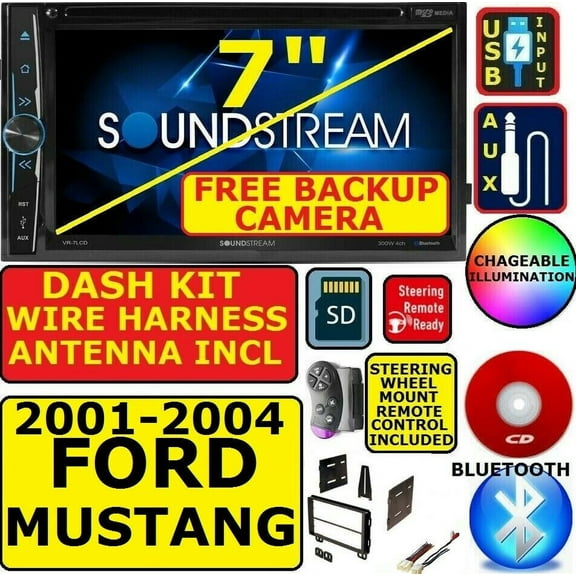 01 02 03 04 FORD MUSTANG BLUETOOTH TOUCHSCREEN VIDEO USB CAR Radio Stereo